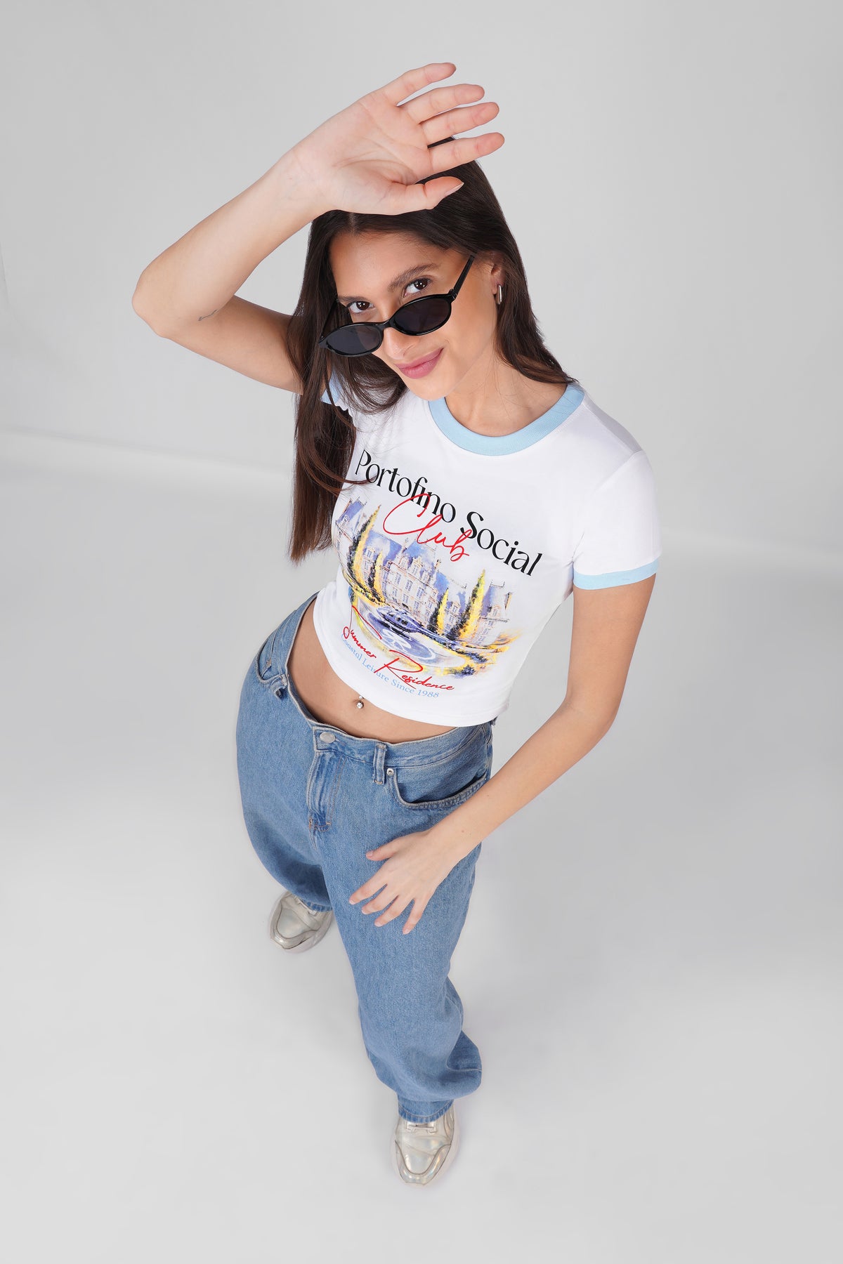 Portofino Social Club Baby Tee
