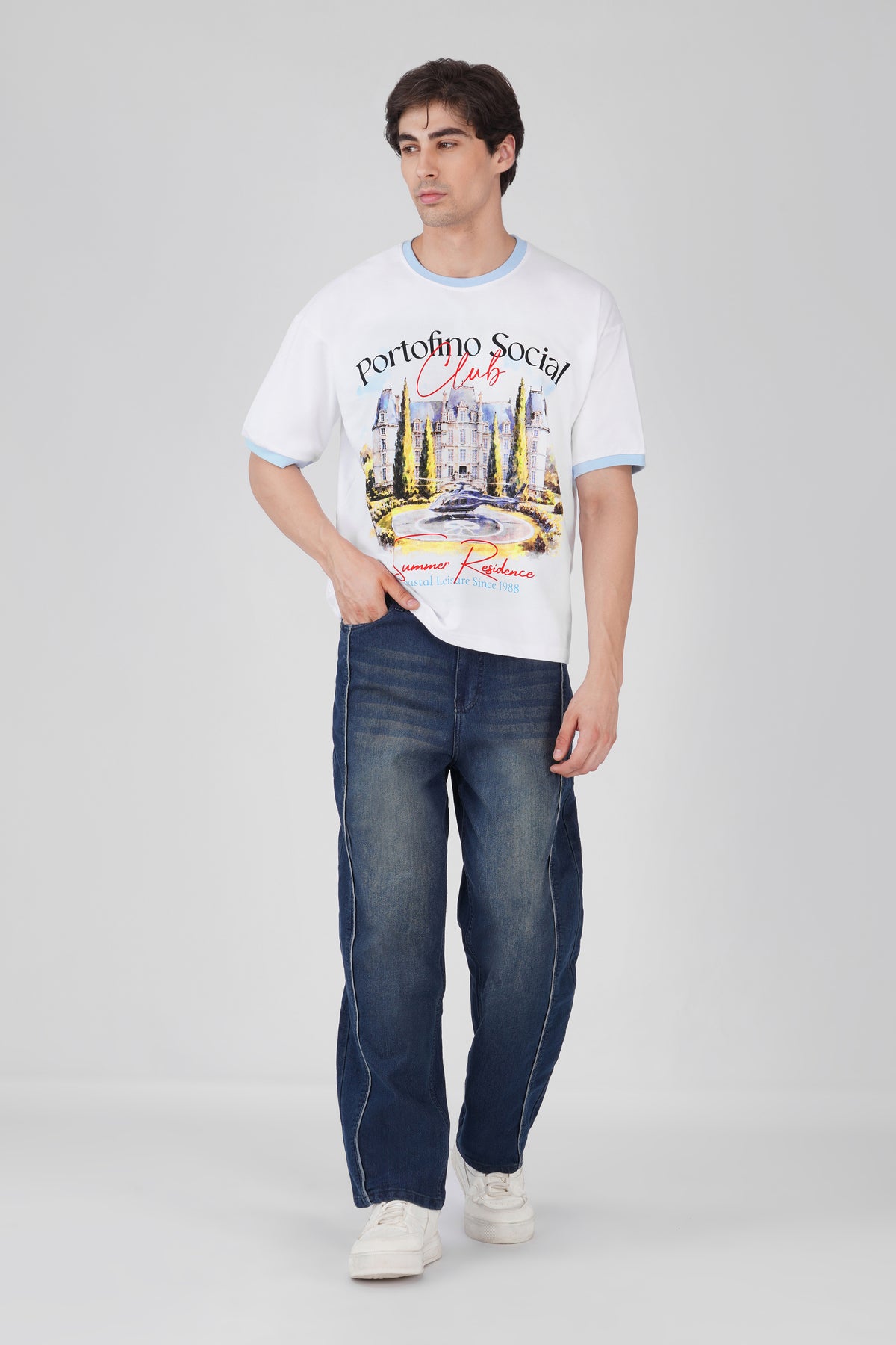 Portofino Social Club Oversize Tee