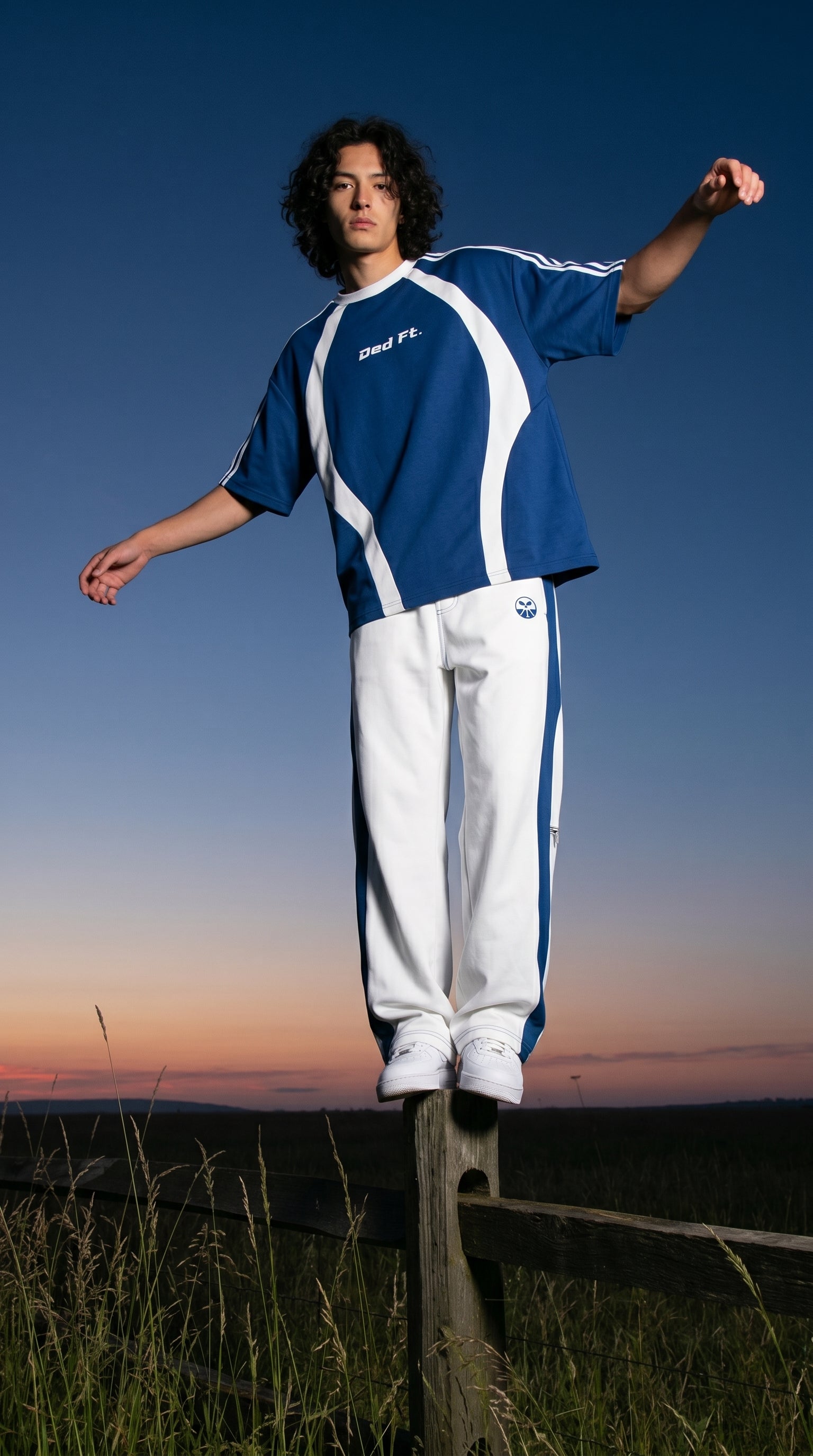 Static Blue Panel Co-ord Set