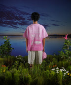 Love Red Flag Pink Ombre T shirt