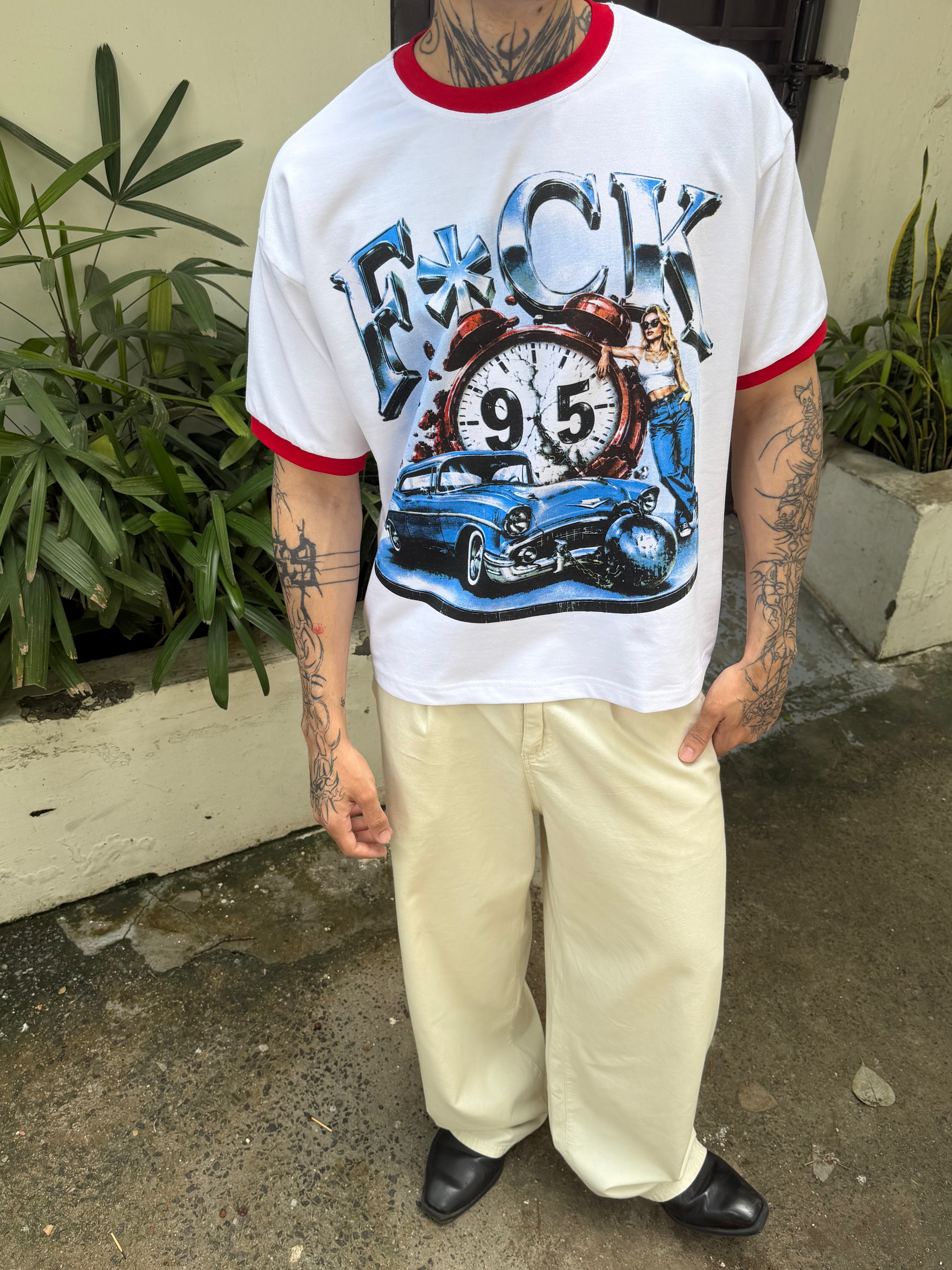 F*ck 9 - 5 Oversize Tee