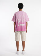Love Red Flag Pink Ombre T shirt