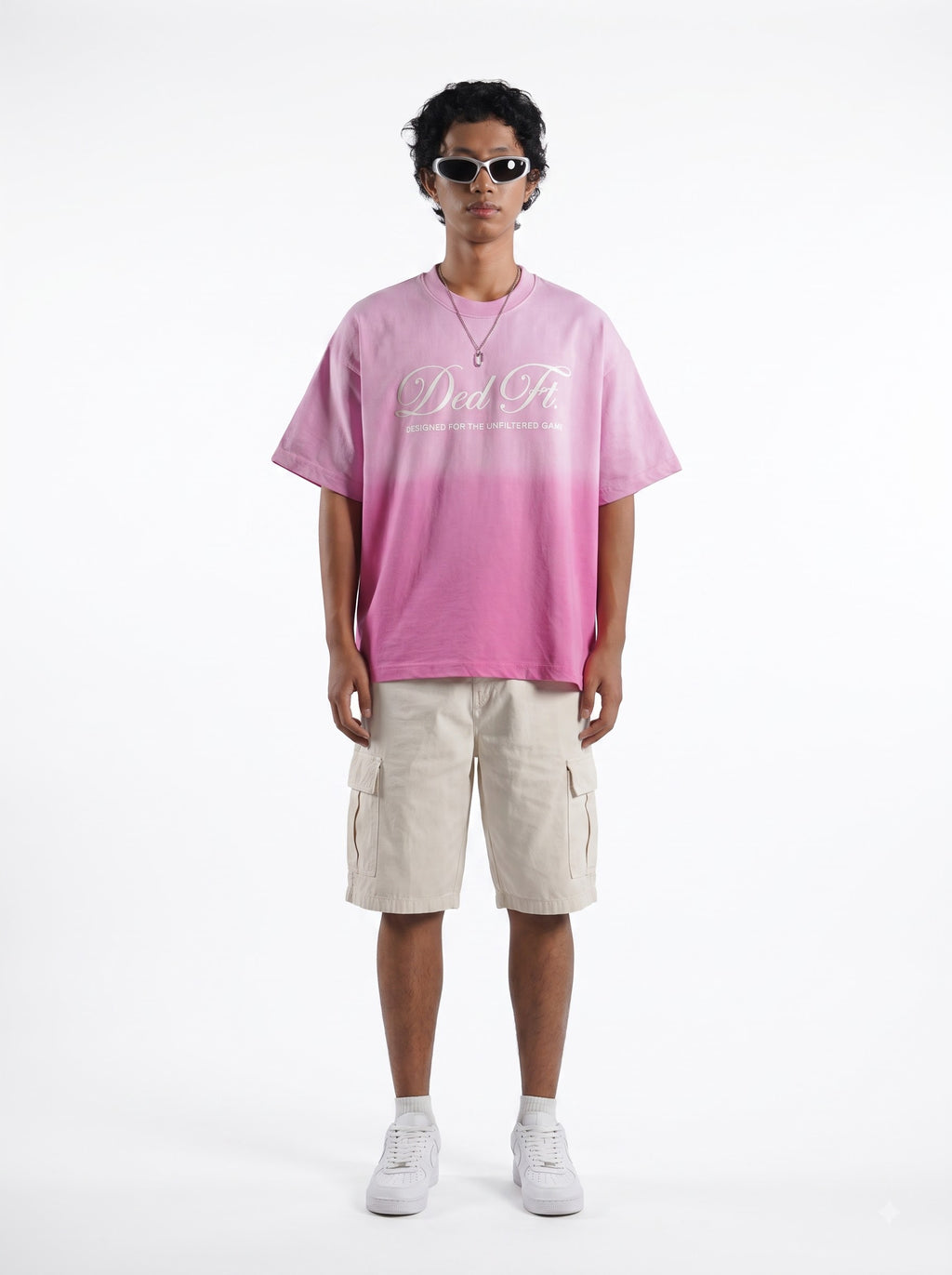 Love Red Flag Pink Ombre T shirt