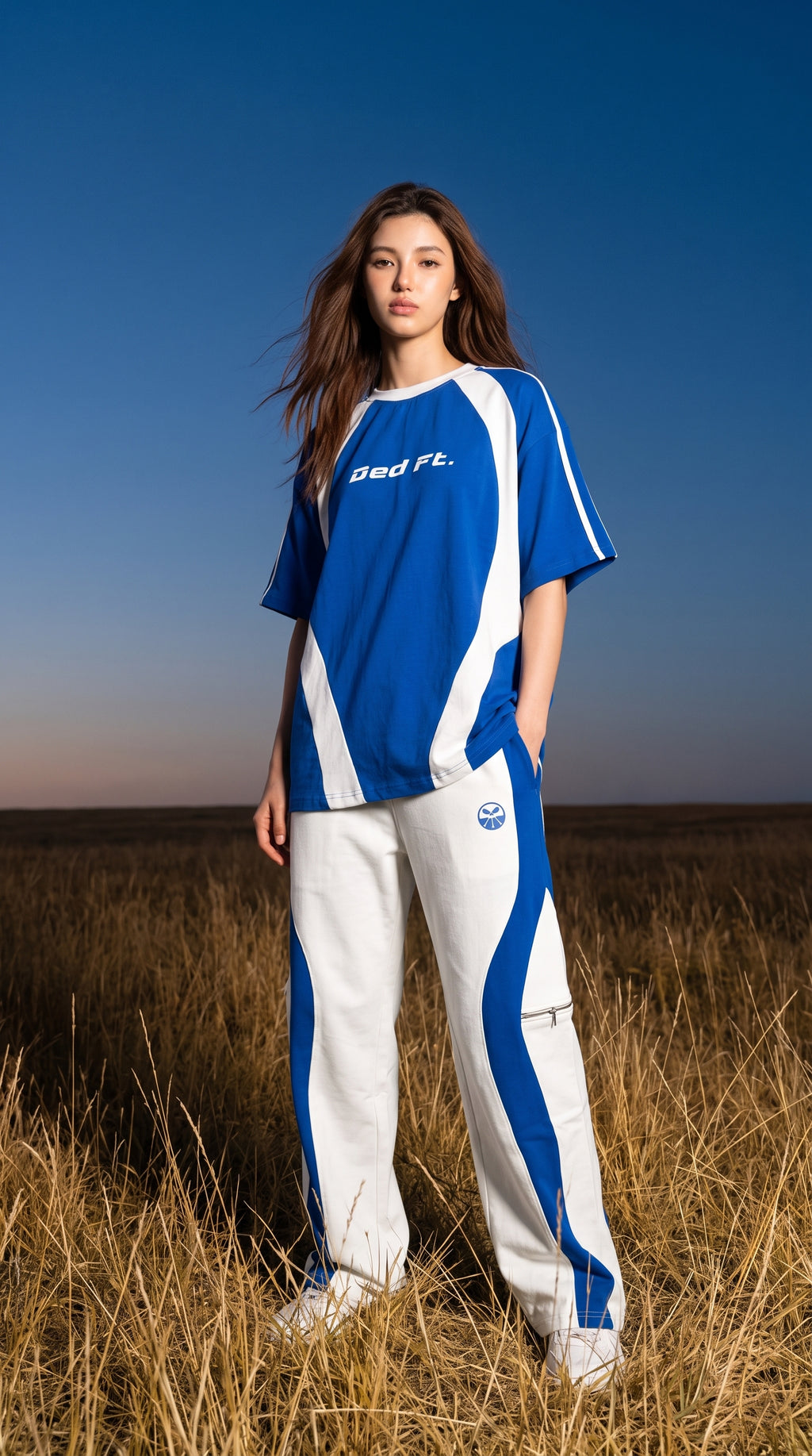 Static Blue Panel Co-ord Set