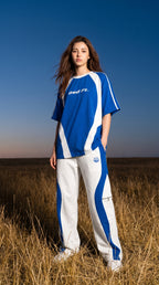 Static Blue Panel Co-ord Set