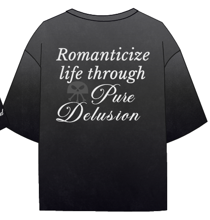 Delulu Dreams Distresses Oversized T shirt