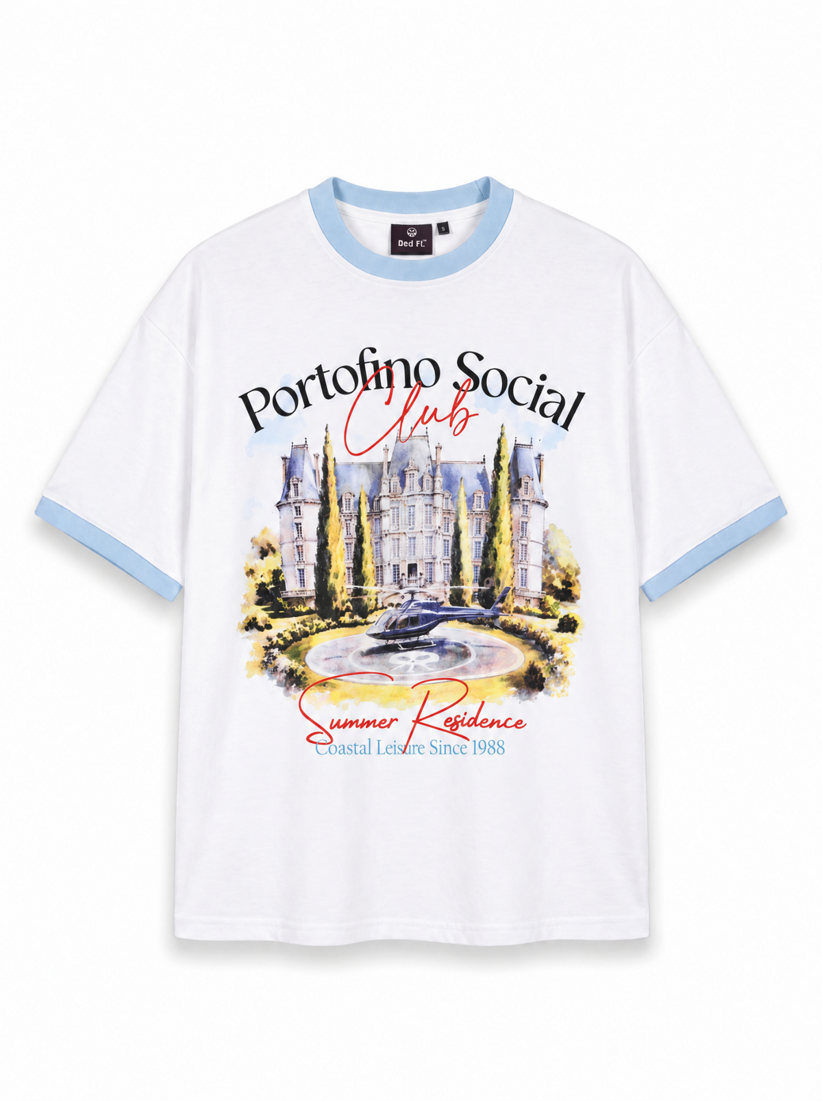 Portofino Social Club Oversize Tee