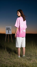 Love Red Flag Pink Ombre T shirt
